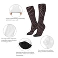 thumbnail image 6 of Bingfone Compression Socks For Women And Men Long Socks For Running Athletic Cycling Nurse-Red And White Polka Dots, 6 of 9
