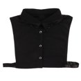 thumbnail image 4 of Gasa nacarada desmontable para mujer con cuello falso desmontable Negro Yuyangstore Pin de cuello de algodón para mujer, 4 of 8