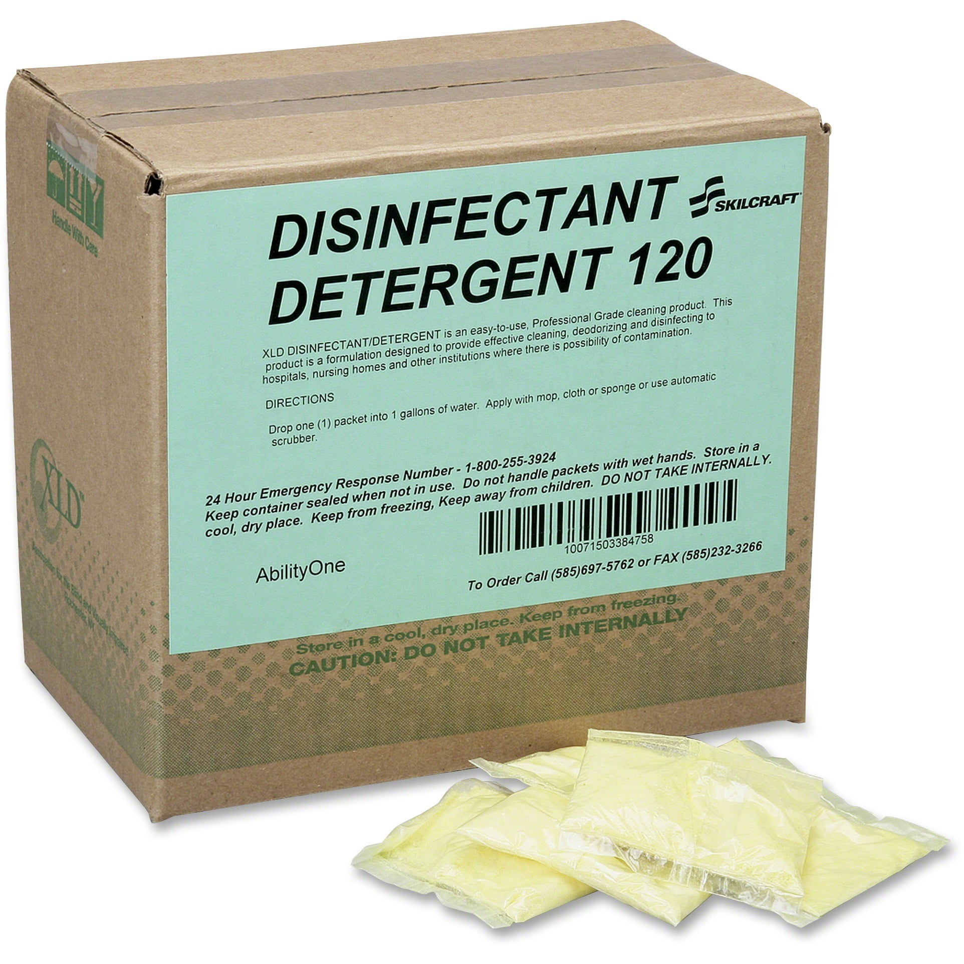 Disinfectant Detergent 120 Packets