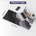 thumbnail image 3 of Topographic Mouse Pad, Gaming Mouse Pad, Extended Desk Pad 35.4x15.75in XXL Mouse Pad with Non-Slip Rubber Base, Abstract Mice Pad Desk Mat, Gray, 3 of 6