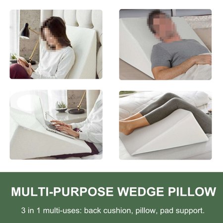 Memory Foam Wedge Pillow System Comfort Sleep Bed Back Lumbar