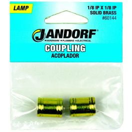 

3PC Jandorf Jandorf 60144 Lamp Coupling 1/8 IP Solid Brass