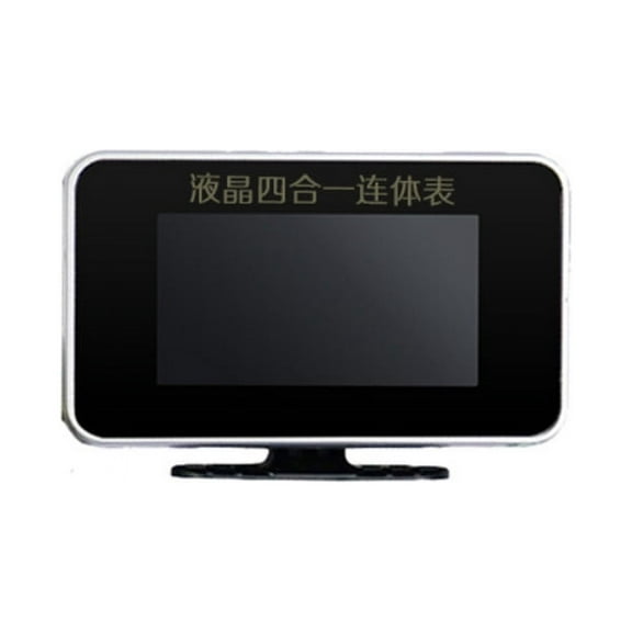 Zyutaosan New 4 In 1 Lcd 12V/24V Excavator Truck Car Oil Pressure Gauge   Voltmeter Volt Gauge   Water Temperature Gauge  Oil Fuel Gauge