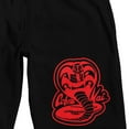 thumbnail image 2 of Cobra Kai Snake Logo Men's Black Graphic Sleep Shorts-XXL, 2 of 5