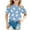 Blue, variant on Toddler Girls Casual T-Shirt Cute Bunny Pattern Short Sleeve T Shirt, Sizes 3-4T