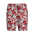 thumbnail image 3 of Yiaed Red Hawthorn for Men's Soft Sleep Pajama Short Lounging Pajama Shorts-Medium, 3 of 8