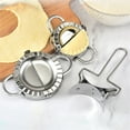 thumbnail image 4 of New Home Kitchen Stainless Steel Dumpling Maker Dough Cutter Ravioli Empanada Press Mold Wrapper set, 4 of 9