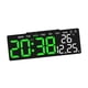 thumbnail image 5 of Reloj despertador digital Reloj digital LED Reloj de escritorio eléctrico doméstico Versátil para sala de estar Estante de escritorio Interior Al lado Concha negra, 5 of 9