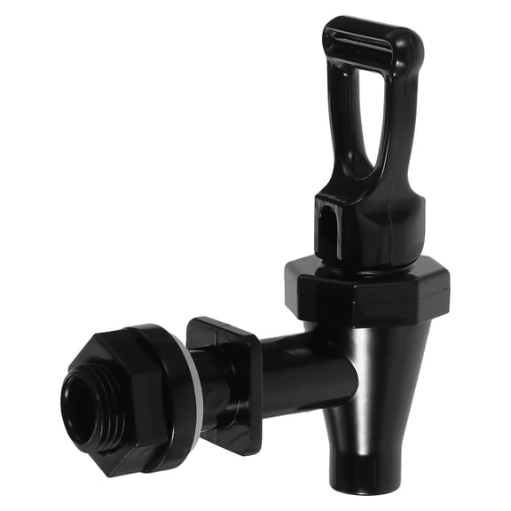 Hemobllo Black Plastic Bucket Faucet with Spillproof Design, Replacement Tap for Water Containers and Buckets