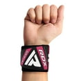 thumbnail image 2 of RDX Weight Lifting Wrist Support Wraps, Elasticated Straps for Strength Training, Powerlifting, Bodybuilding, Deadlifts, Gymnastics, Workout and Xfit Exercise, 2 of 9