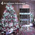 thumbnail image 6 of SKYUSE 49.2FT 130 LED Christmas Lights Outdoor Waterproof 8 Modes Indoor Christmas String Lights Cool White Christmas Tree Lights Plug in Remote Halloween Lights for Room Bedroom Holiday Decorations, 6 of 9