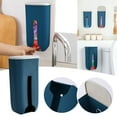 thumbnail image 2 of AKEGAMN Garbage Bag Storage Box Seamless Wall Mounted Plastic Garbage Bag Storage Box Kitchen Sundries Plastic Bag Organizer Box, 2 of 9