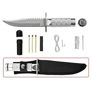 Tactical Knife Hunting Knife Survival Knife 13.75 Fixed Blade Knife With  Combat Blade Fire Starter Knife Sharpener Compass Camping Accessories  Camping Gear Survival Kit Survival Gear 79408