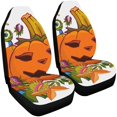 thumbnail image 2 of Juego de 2 fundas para asientos de coche ABPHQTO Calabaza Halloween universal, 2 of 3