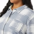 thumbnail image 4 of 32 Degrees Women's 4-way Stretch Soft Button-Up Shirt-Gray / S, 4 of 7