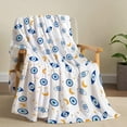 thumbnail image 3 of Yibo Fall Pumpkin Maple Leaves Blanket Flannel Soft and Comfortable Anti-static Bed Sofa Blanket, 3 of 8