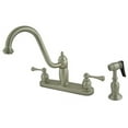 thumbnail image 2 of Kingston Brass KB1116BLLS Centerset Kitchen Faucet, Polished Nickel, 2 of 7