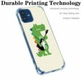 thumbnail image 2 of Music Crocodile Case for iPhone 12 Mini,Aesthetic Art Design Pattern Soft TPU Bumper Case Cover, 2 of 5