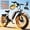 3OOOW 38mh 52V 25Ah 20" White Orange, variant on Seemoon 4OOOW Dual Motor Fat Tire Electric Dirt Bike 52V 20Ah Removable Battery 38 MH 160Nm 26 x 4 inch Long Range Hydraulic Brakes for Adults