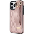 thumbnail image 2 of for iPhone 15 Pro Max Case with Wristband Strap, PU Leather Phone Case with Ring Stand Case for iPhone 15 Pro Max ZWD Rose, 2 of 18