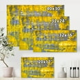 thumbnail image 4 of Designart - Art Abstrait Jaune Rencontre Gris I - Impression sur Toile Moderne, 4 of 4
