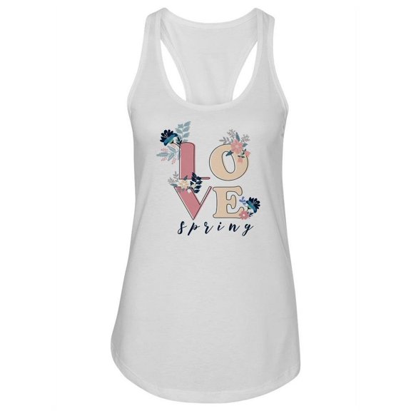 Love Spring Calli Design Tank Women -Image by Shutterstock, Female Medium