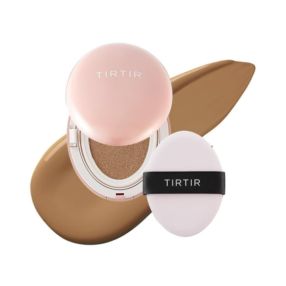 Cushion Foundation TIRTIR All Cover, rosa #35N, nogal, 4,5 ml