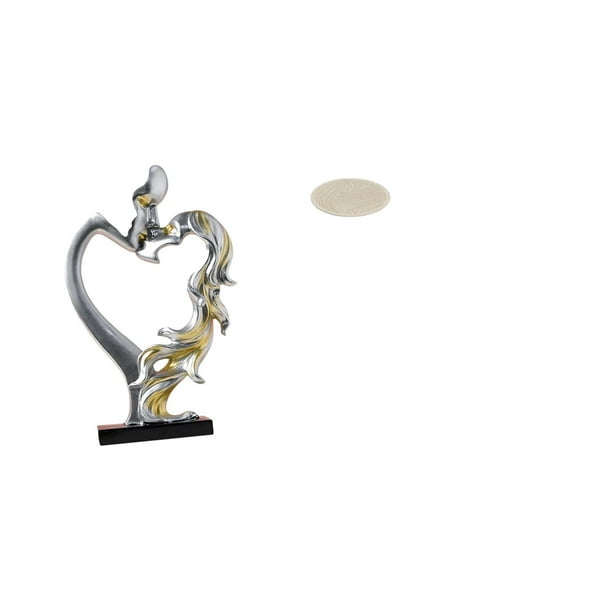 Estatua de pareja,Figura de pareja besándose,regalo de boda moderno,Alfombra de área,Alfombra redonda decorativa de 60 cm para entrada de interior,Alfombra lavable para suelo de sofá de 24