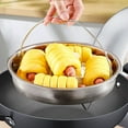 thumbnail image 3 of simhoa Stainless Steel Steamer Basket Steam Rack. with Handle, Kitchen Steam Seafood Lightweight Pastries Steamer Insert Steam Tools 22cm, 3 of 9