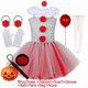 thumbnail image 3 of Girls Halloween Clown Joker Costume Kids Cruella De Vil Villain Fantasy Cosplay Tutu Dress Fancy Birthday Children Clothes Set, 3 of 4
