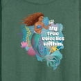 thumbnail image 3 of Disney - The Little Mermaid - My True Voice Lies Within - Women's Lightweight French Terry Long Sleeve Shirt, 3 of 5