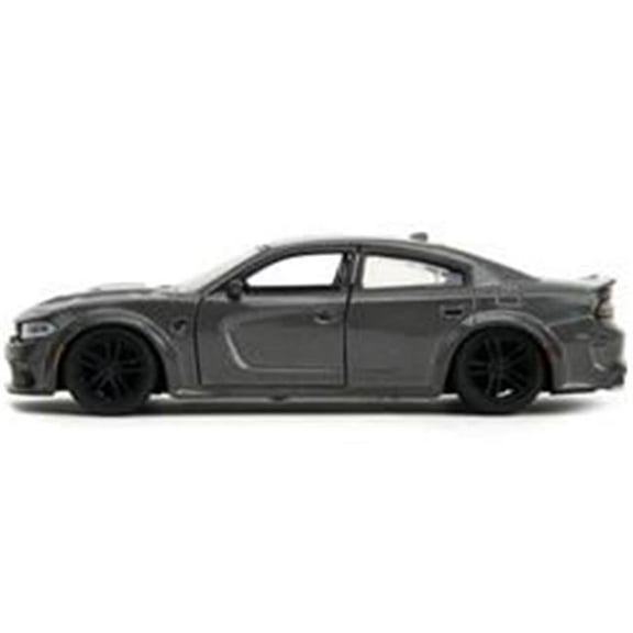 2021 Dodge Charger SRT Hellcat Metallic Fast X 2023 Movie Fast & Furious Series 1-32 Diecast Model Car, Gray