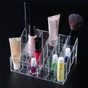 Transparent Cosmetic Makeup Organizer for Lipstick, Brushes, Bottles, and More. Clear Case Display Rack Holder