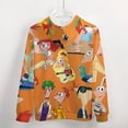 thumbnail image 5 of Phineas And Ferb Zip Up Hoodies Unisex Realistic 3D Print Sweatshirt Long Sleeve Hooded Jacket Coat S, 5 of 8