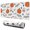 White Halloween Ghosts, variant on Long Mouse Pads for Desk,Halloween Floral Ghosts Pattern Desk Mats on Top Of Desks, Desk Mouse Pad Extra Large with 3mm Non-Slip Base and Stitched Edge for Gaming,Office,Work,Home 31.5x11.8in