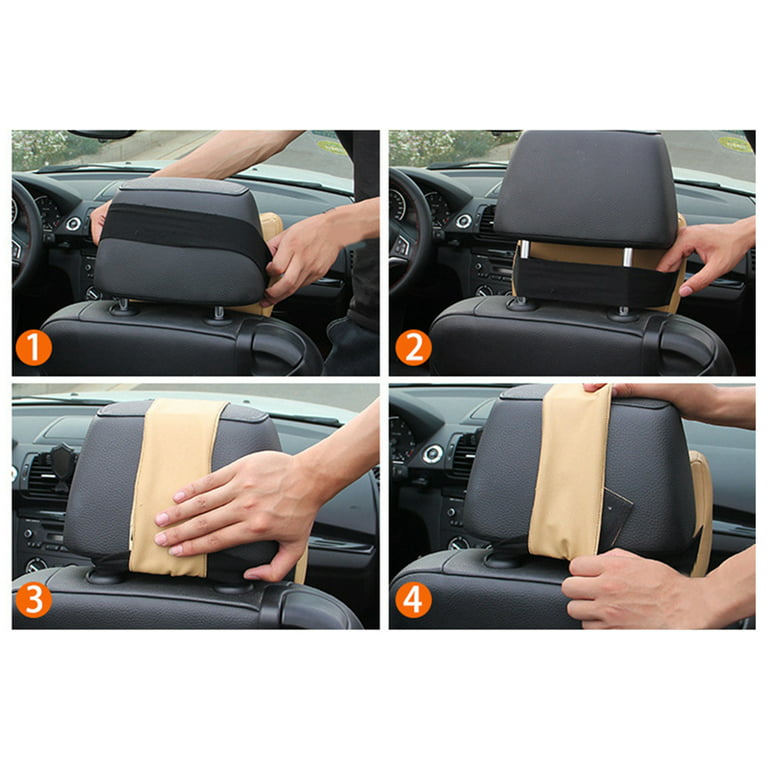 Car Neck Pillow 3D Memory Foam Head Rest Adjustable Auto Headrest
