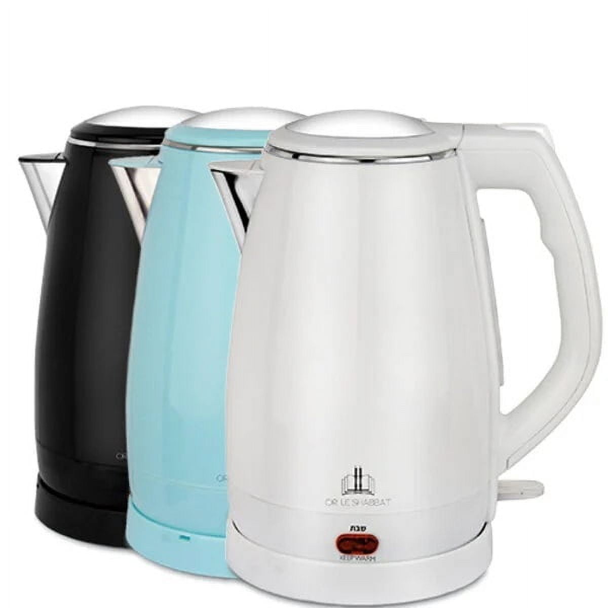 OR LE SHABBAT 12-Cup Electric Kettle, Shabbat, with Automatic Shut-Off BLACK