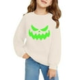 thumbnail image 5 of Mercatoo Boys Girls Pullover Halloween Crewneck Long Sleeve Pumpkin Graphic Printed Sweatshirt Loose Warm Tops, 5 of 6