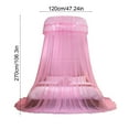 thumbnail image 3 of Uuiauoio Canopy Bed Mosquito Net,Dome Ceiling Mounted Princess Style Bed Curtain with Lace Trim,Foldable Floor Standing Canopy for Bedroom Decor,Breathable Mesh Fabric for Double and Queen Size Beds, 3 of 6
