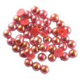 thumbnail image 5 of EHJRE 100 Pieces Half Pearl Bead Flat Back 8mm Scrapbooking for DIY Craft burgundy, 5 of 7