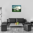 thumbnail image 4 of HFDF Mdset Is Everythg Wall Art Soccer Decor Football Canvas Sports Wall Art Motivational Canvas Wall Art spirational Quote Patg for Livg Room- 16x12inch Framed, 4 of 6