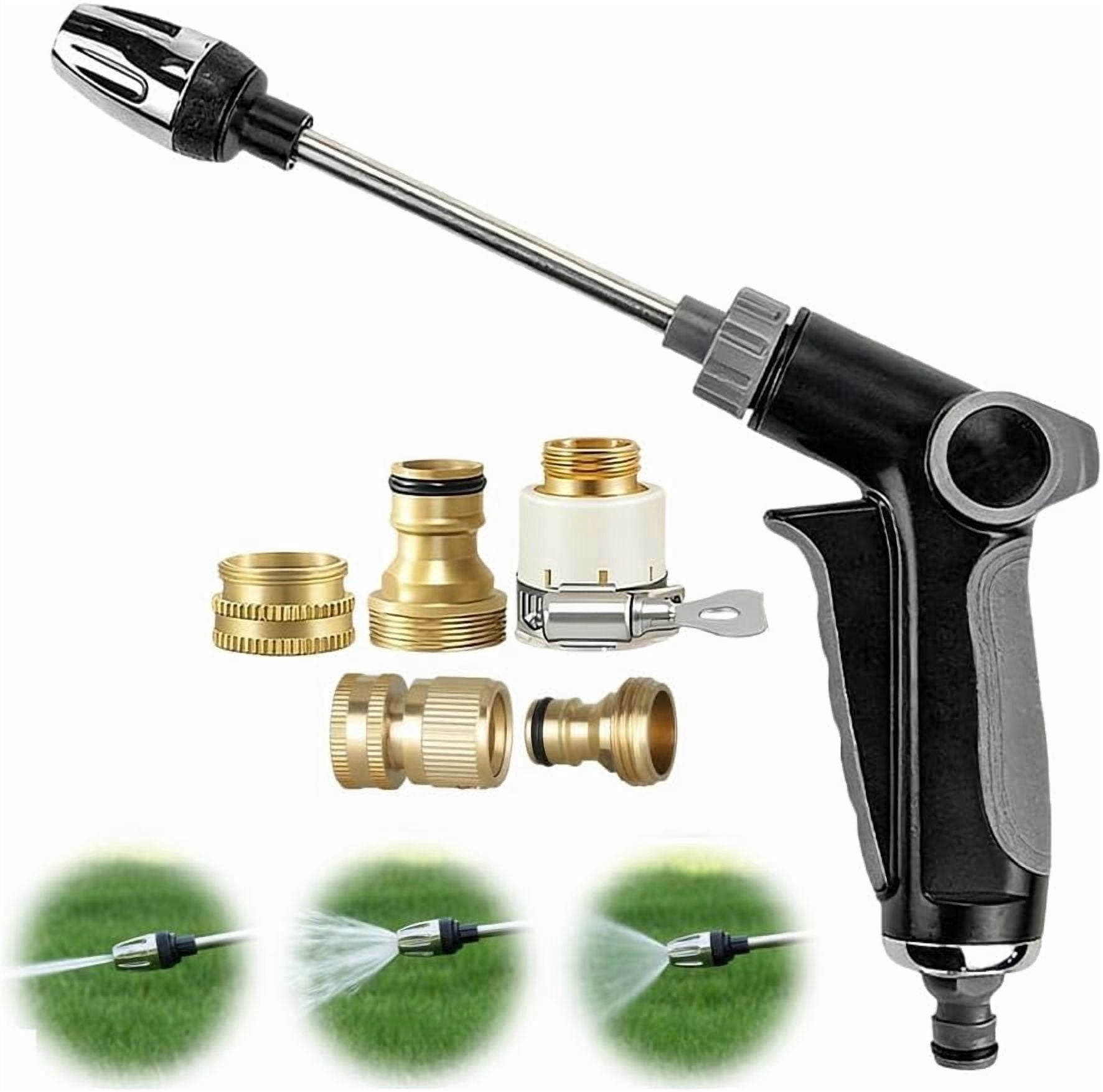 2026 Upgrade Turn Any Hose into a High Pressure Water Cleaning Jet, Power Jet Washer with High Pressure Hose Nozzle, Multi Function Lawn & Garden Watering Sprayer for Yard Car (Set B)