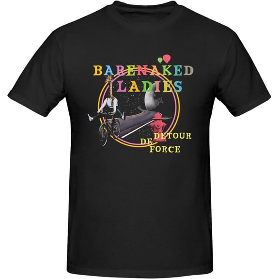 Barenaked Ladies Music T-Shirt for Men Women Cotton Crew Neck Short Sleeve Casual Stylish Tee Black