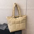 thumbnail image 3 of Bolso Puffer Satchel Bandolera para Mujer Color Sólido Nylon, 3 of 9