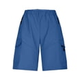 thumbnail image 1 of Pantalones cargo casuales de hombre con cremallera y cordón ajustable - Pantalones cortos de verano ajustados, varias tallas, 1 of 4