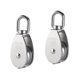 thumbnail image 1 of 2 uds M15 plata bloque de polea individual 304 acero inoxidable rueda única Wirerope tracción carro grúa gancho giratorio polea rodillo oso de fresa Hogar, 1 of 4
