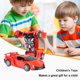 thumbnail image 3 of 2 en 1 coche Diecast juguete deformación de una tecla transformar coche Robot juguete niños regalo JShteea El nuevo, 3 of 6