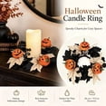 thumbnail image 5 of Halloween Candle Rings Fall Decorations for Home Halloween Decorations Artificial Ghost Pumpkin Maple Leaf Candle Wreath for Table Centerpiece by MPOISVA, 5 of 8