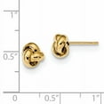thumbnail image 2 of Beautiful 14k Gold Polished Love Knot Post Earrings, 2 of 2