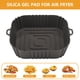 thumbnail image 1 of Freidora de aire de silicona cuadrada para hornear bandeja para horno para utensilios de cocina (gris), 1 of 7